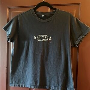 Nautica Charcoal Tee with Logo